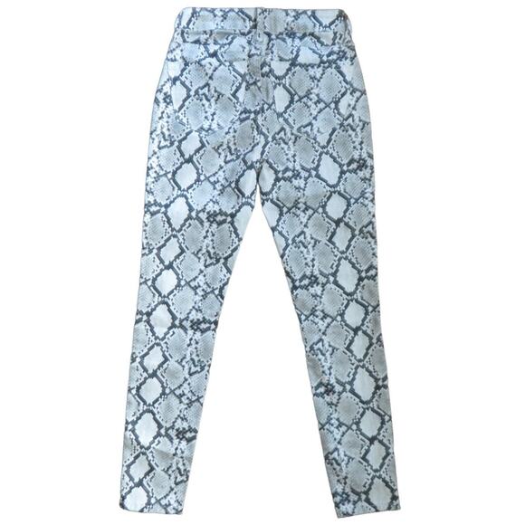 Hammer Animal Print Jeans Mid-Rise Denim Pants Snakeskin Print Size 26 NWOT - Picture 2 of 9